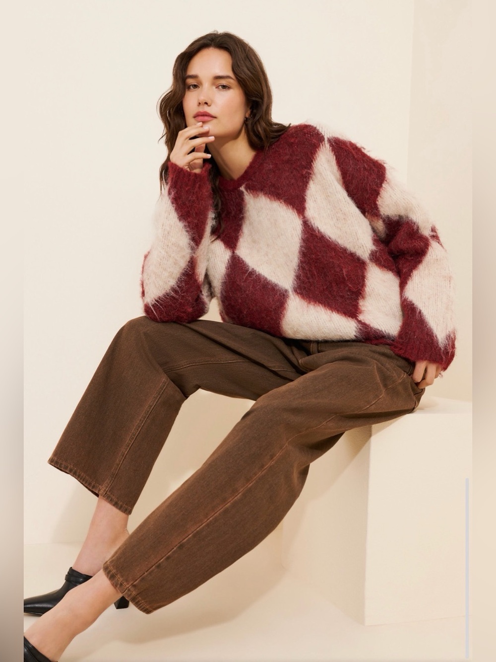 The Ragged Priest Rook Brushed Knit Sweater - Picture 4 of 10